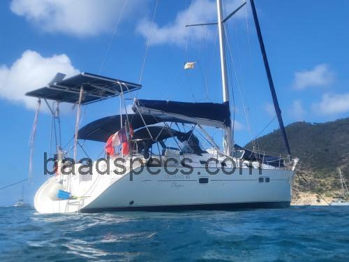 Beneteau Oceanis 411 tekniske specifikationer 